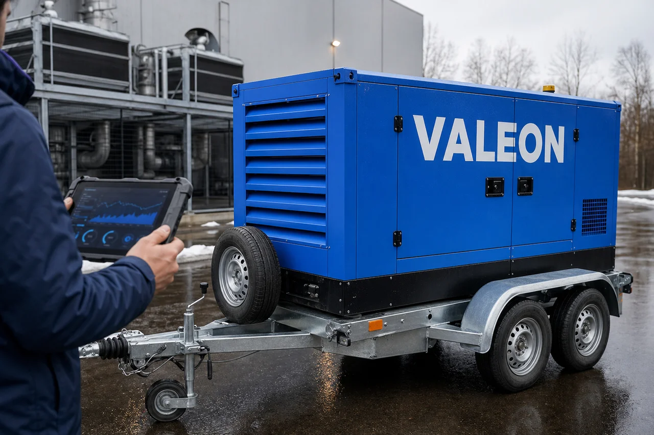 AI a prediktivní údržba generátorů: kdy to dává smysl pro firmu i domácnost — mobilní elektrocentrála Valeon