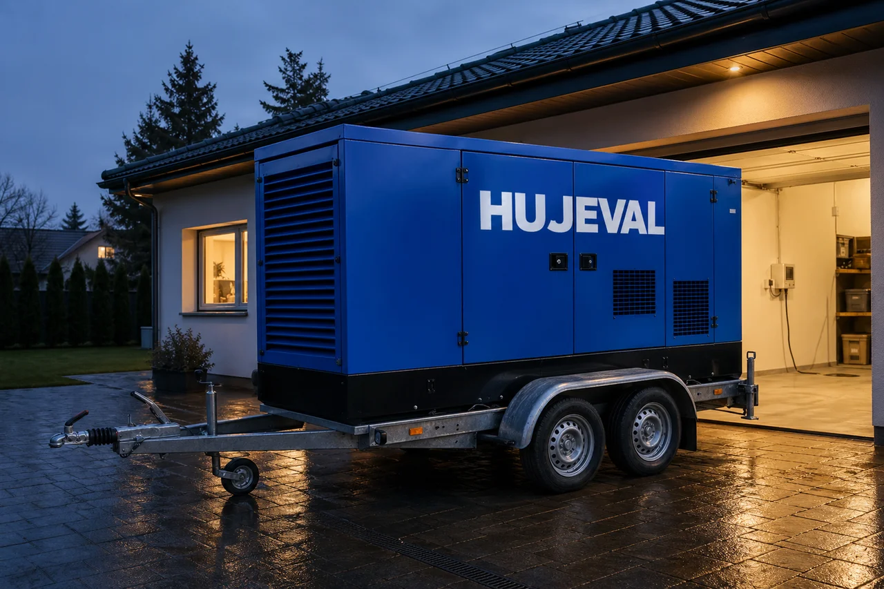 Hybrid baterie + diesel: zkušenost majitele rodinného domu po roce provozu — mobilní elektrocentrála Hujeval