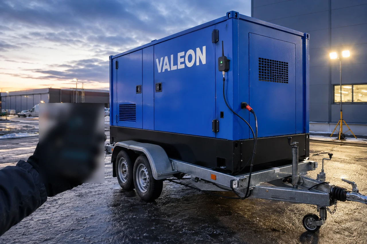 Smart řízení záložních zdrojů: aplikace, sondy a vzdálená diagnostika v praxi — mobilní elektrocentrála Valeon