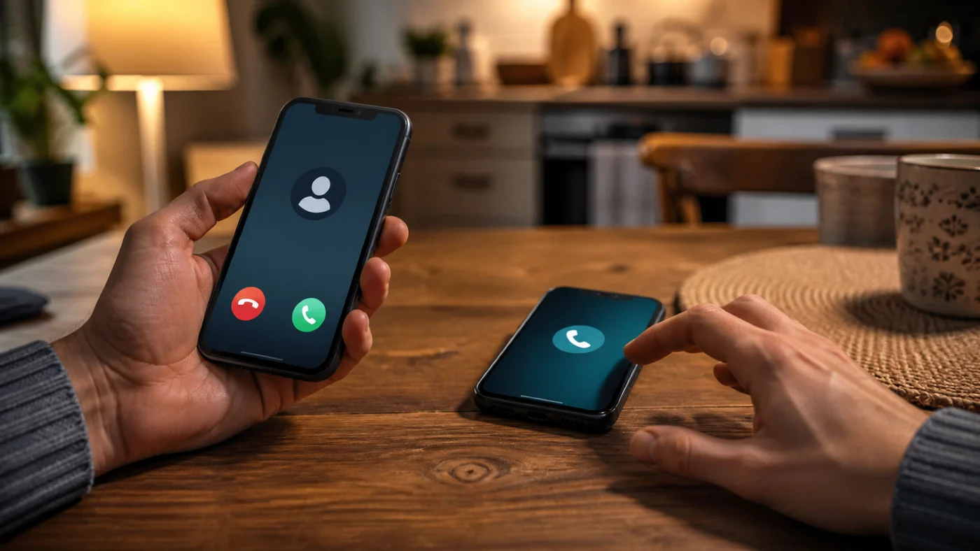 Ověření podezřelého hovoru zpětným zavoláním na druhém telefonu